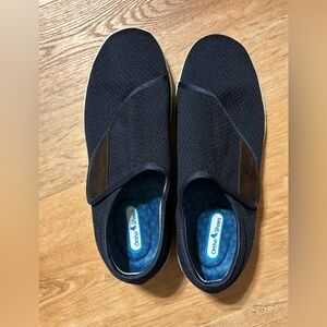 Ortho Shoes Men Size 9 Diabetic Walking Shoes Sneakers Navy Comfort adjustable